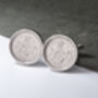 1966 60th Birthday Sixpence Coin Cufflinks, thumbnail 1 of 4