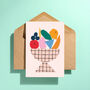 Colourful Fruit Bowl Greeting Card, thumbnail 3 of 3