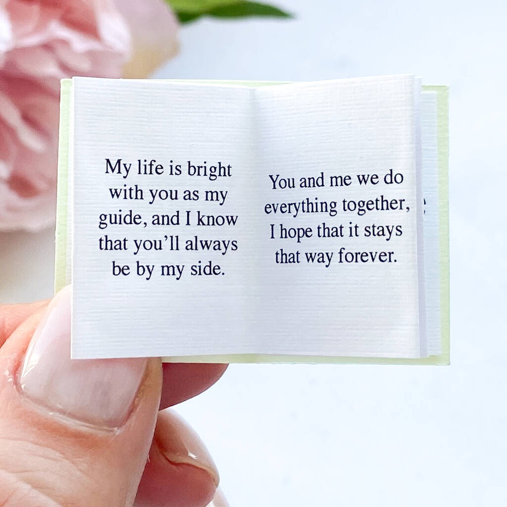 Cutest Mini Book With Special Poem To Mummy By Little Letter