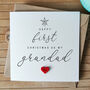 Personalised Handmade First Christmas Card For Grandad, thumbnail 1 of 4
