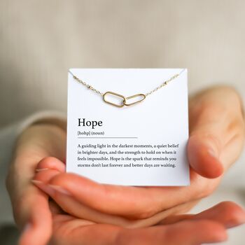 Hope Necklace – Inspirational Gift For Her, Encouragement Jewellery For Tough Times, Uplifting Present, New Beginnings Gift For Women, 7 of 7