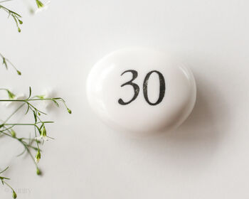 Gift For 30th Birthday Porcelain Pebble, 2 of 7