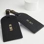 Leather Wedding Luggage Tags, thumbnail 2 of 5