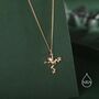 Sterling Silver Tiny Frog Pendant Necklace, thumbnail 6 of 12