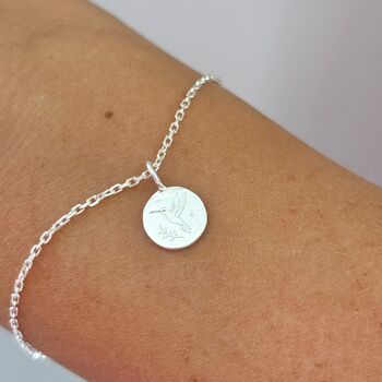 Hummingbird Sterling Silver Card And Charm Bracelet Gift, 2 of 4