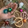 Mini Rainbow Christmas Baubles, thumbnail 3 of 4