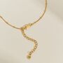 Dana Gold Satellite Chain Necklace, thumbnail 4 of 8