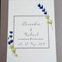 Purple Lavender Personalised Couple Print, thumbnail 2 of 3