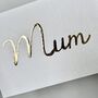 Gold Leaf Mum Birthday Card / Mothers Day Card, thumbnail 4 of 4