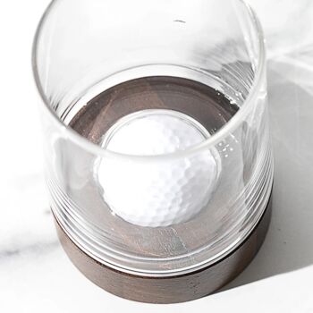 Glass With Golf Ball Coaster, 6 of 6