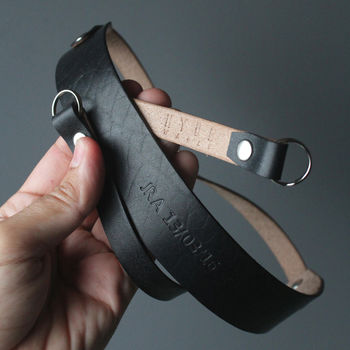 Personalised Wide Leather Camera Strap, 6 of 12
