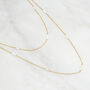 Gold, Silver Or Rose Layered Mini Pearl Necklace, thumbnail 2 of 7