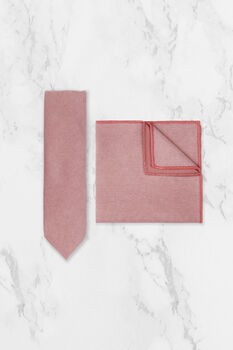 Wedding Handmade 100% Cotton Suede Tie In Pink, 4 of 8