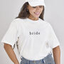 White Embroidered Bride Tshirt X Large, thumbnail 1 of 3