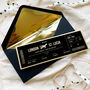 Gold Or Silver Personalised Boarding Pass, thumbnail 1 of 4