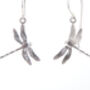 Silver Dragonfly Hook Drop Earrings, thumbnail 1 of 2