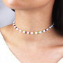 Freshwater Pearl And Rainbow Bead Necklace, thumbnail 3 of 8
