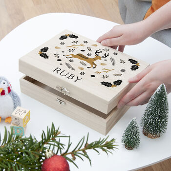 Personalised Scandi Deer Christmas Eve Box, 10 of 12