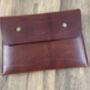 Personalised Brown Leather A5 Travel Documents Wallet, thumbnail 10 of 11
