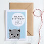 Personalised Cat Kids Birthday Card, thumbnail 4 of 5