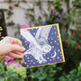 Starry Snowy Owl Greetings Card, thumbnail 2 of 7