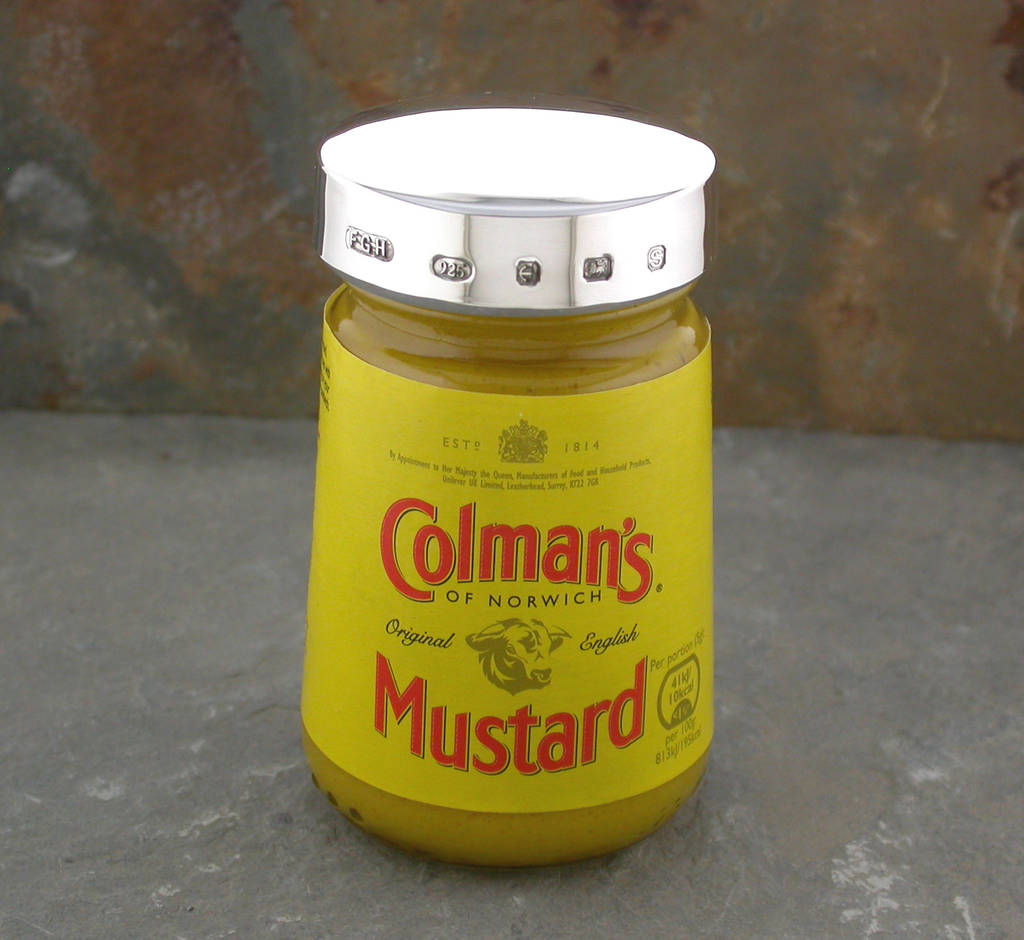 Personalised Silver Mustard Lid, 1 of 5