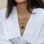 Black Onyx Porthole Necklace, thumbnail 2 of 8