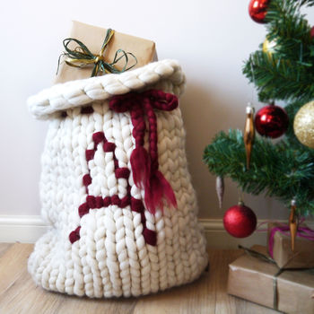 Personalised Jumbo Knit Santa Sack, 8 of 9