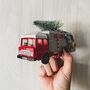Refuse Garbage Truck With Christmas Tree, thumbnail 2 of 2