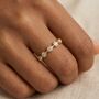 Minimalist Bezel Ring Gold, thumbnail 1 of 8
