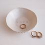 Handmade Round Ceramic Wedding Love Ring Dish, thumbnail 1 of 6