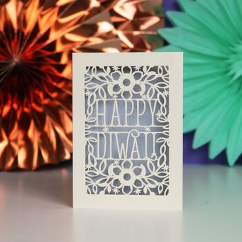 Happy Diwali Paper Cut Card, 8 of 9