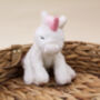 Personalised Huggy Unicorn Soft Newborn Toy, thumbnail 6 of 9