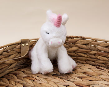 Personalised Huggy Unicorn Soft Newborn Toy, 6 of 9