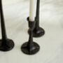 Nile Iron Black Candle Holder Set, thumbnail 2 of 4