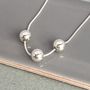 30th Birthday Handmade Silver Bead Necklace, thumbnail 6 of 6