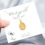 Marigold Sterling Silver And Gold Engraved Pendant, thumbnail 1 of 12