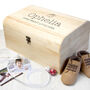 Personalised New Baby Shoes Keepsake Chest, thumbnail 6 of 9