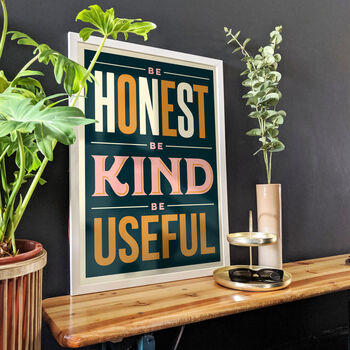 Be Honest, Be Kind Giclée Print, 2 of 7