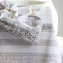 Misty Grey Cotton Hand Block Printed Napkins, thumbnail 3 of 8