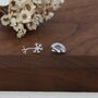 Mismatched Anatomical Brain And Neurone Stud Earrings In Sterling Silver, thumbnail 7 of 12