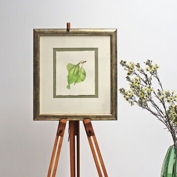 Botanical Watercolour With Plum Leaves Illustration, 3 of 3