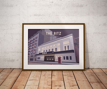 The Ritz Manchester Travel Poster Art Print, 6 of 8