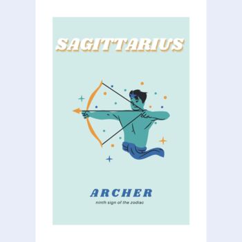 Saggitarius Zodiac Print, 2 of 2