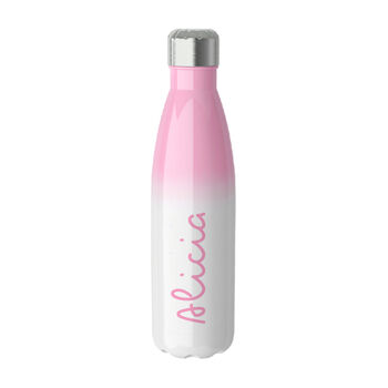 Personalised Summer Sunset Insulated Water Bottle, 2 of 3
