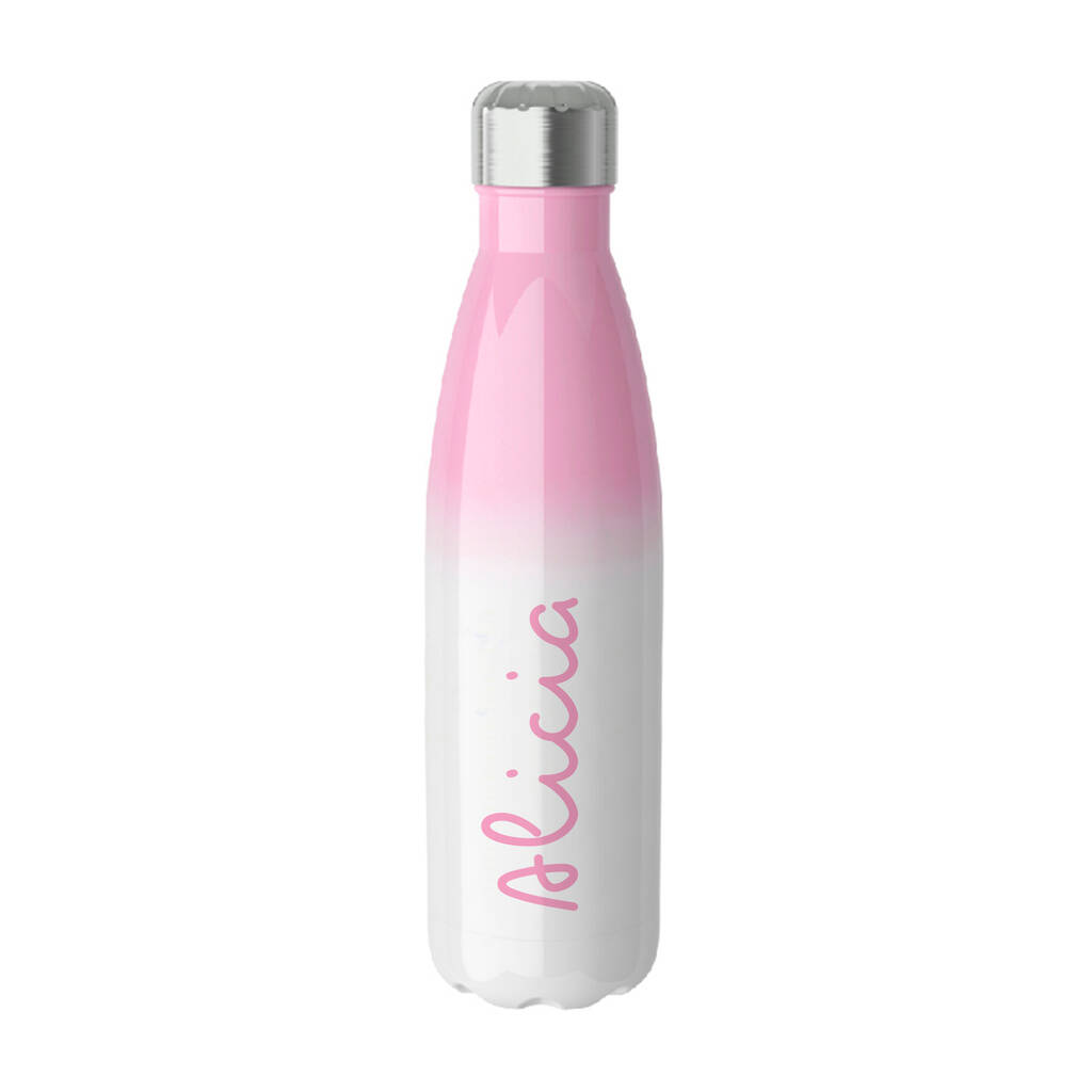 Personalised Summer Sunset Insulated Water Bottle, 1 of 3