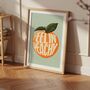 Feelin' Peachy Wall Art, Typography Wall Art Print, thumbnail 1 of 4