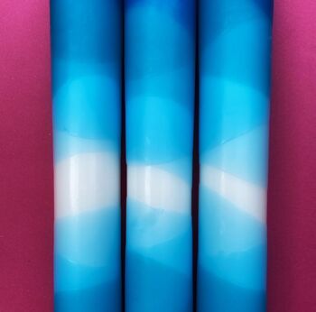 'Sapphire Wave' Dip Dye Candle Trio, 2 of 4