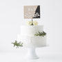 Botanical Personalised Initial Wedding Cake Topper, thumbnail 5 of 8