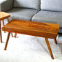Solid Wood Coffee Table With Colour And Cork Detailing, thumbnail 1 of 5